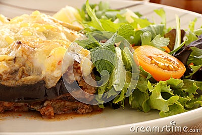 Greek Moussaka Stock Photo