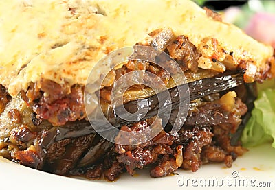 Greek Moussaka Stock Photo