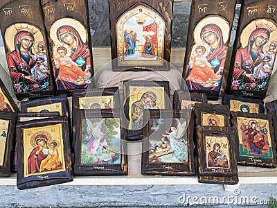 Greek Orthodox Icons Stock Photo