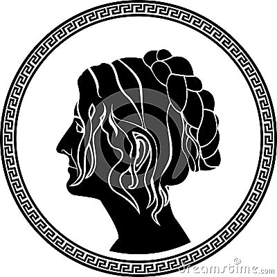 Greek patrician women Vector Illustration