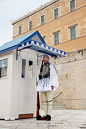 Greek Presidential Guard (Athens, Greece) Editorial Stock Photo
