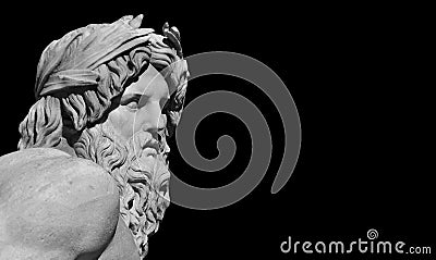 Greek or Roman God statue Stock Photo