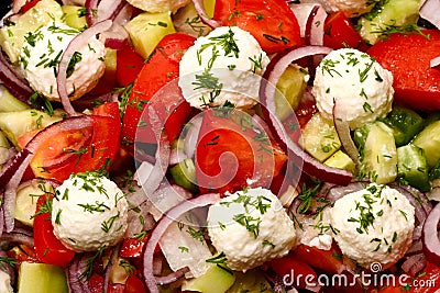 Greek salad Stock Photo