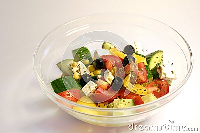 Greek salad Stock Photo