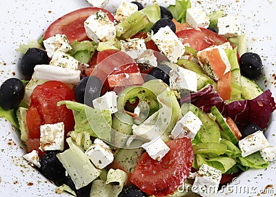 Greek salad Stock Photo