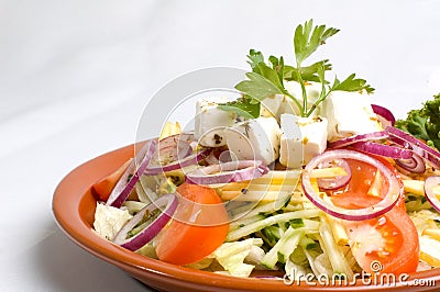 Greek Salad Stock Photo