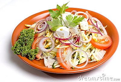 Greek Salad Stock Photo