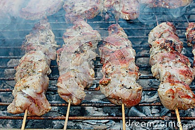 Greek Souvlaki Stock Photo