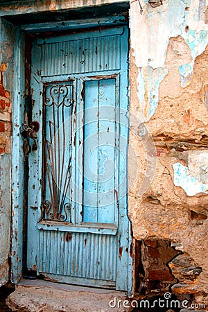 Greek traditional old house Stock Photo