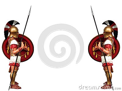 Greek warrior Stock Photo