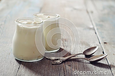 Greek yogurt Stock Photo