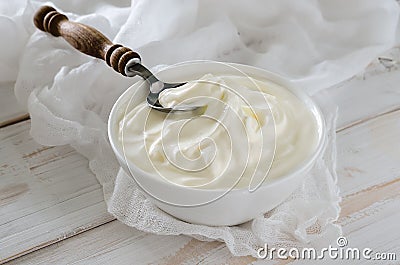 Greek yogurt Stock Photo