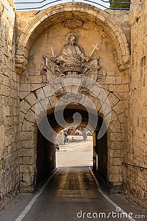 Greeks Gate - Mdina Stock Photo