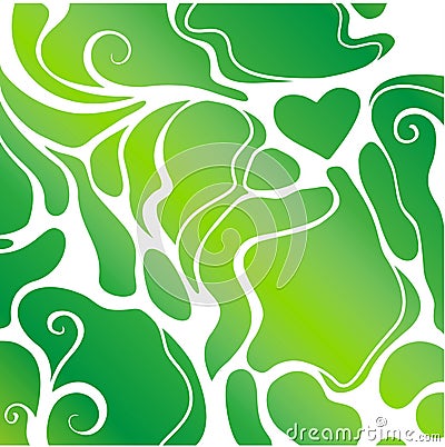 Green abstract background Vector Illustration