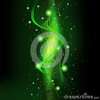Green abstract background Vector Illustration