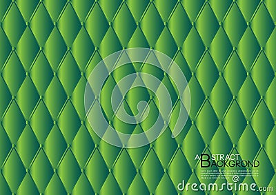 Green abstract background vector illustration, cover template layout, business flyer, Leather texture luxury Vector Illustration
