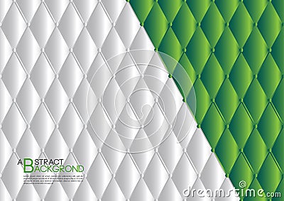 Green abstract background vector illustration, cover template layout, business flyer, Leather texture Vector Illustration