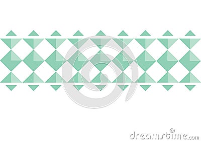 Green Abstract geomatic on white background, Convex Rectangles ,3D geometric pattern. Stock Photo