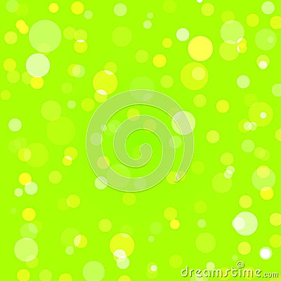 green bokeh abstract light background. Vector illustration Cartoon Illustration