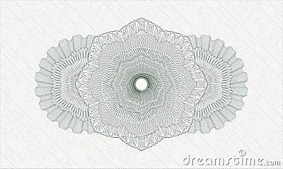 Green abstract rosette. Vector Illustration. Detailed EPS10 Vector Illustration