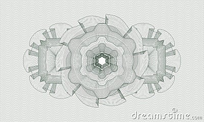 Green abstract rosette. Vector Illustration. Detailed Vector Illustration