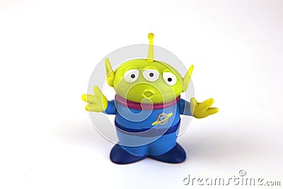 Green alien is a character from the movie series Toy Story Editorial Stock Photo