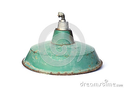 Green antique lamp Stock Photo