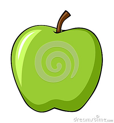 Green apple Vector Illustration