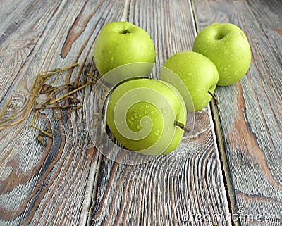 Green apples Stock Photo