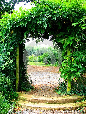 Green arch Stock Photo