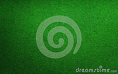 A green artificial grass for sports fields Stock Photo