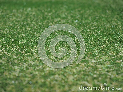 Green artificial synthetic grass meadow background Stock Photo