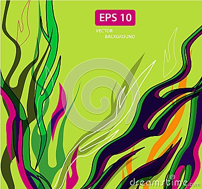 Green background Vector Illustration