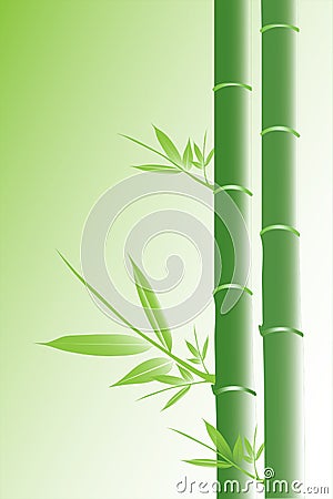 Green Bamboo Cartoon Illustration