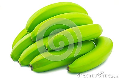 Green banana Stock Photo