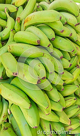 Green banana Stock Photo