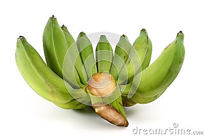 Green Bananas Stock Photo