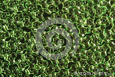 Green beads Stock Photo