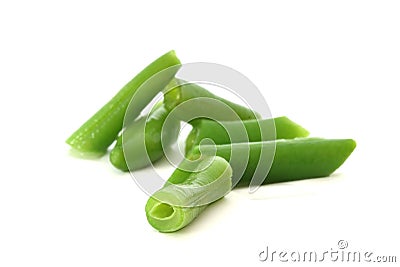 Green bean pods detail Stock Photo