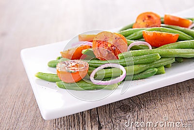 Green bean salad Stock Photo