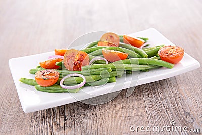 Green bean salad Stock Photo