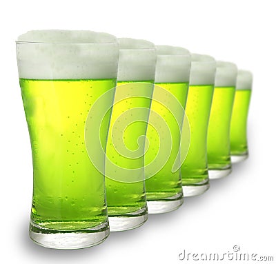 Green beer Stock Photo