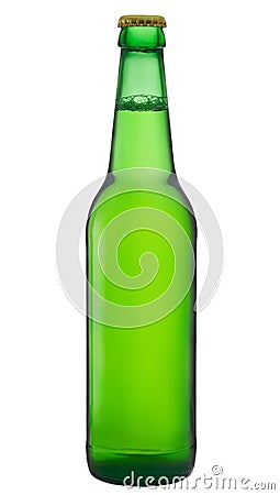 Green beer bottle Stock Photo