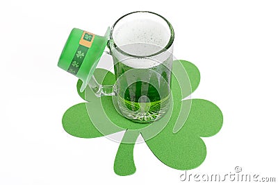 Green Beer Stock Photo