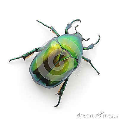 Green beetle Stock Photo