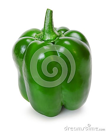 Green bell pepper Stock Photo