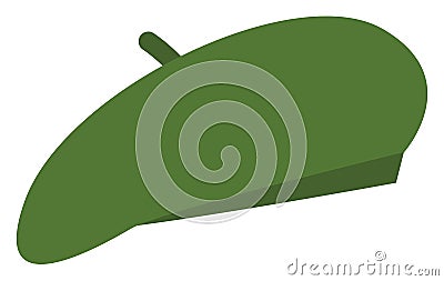 Green beret, icon Vector Illustration