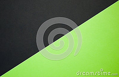 Green and black background divided diagonally Stock Photo