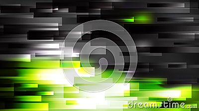 Green Black and White Horizontal Lines and Stripes Background Illustration Stock Photo