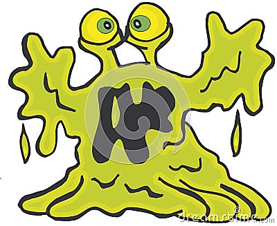 Green Blob Vector Illustration